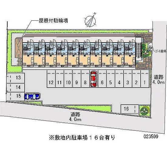 ★手数料０円★水戸市見川１丁目 月極駐車場